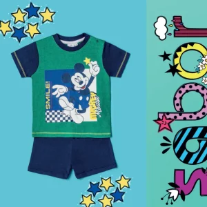 Pigiama Corto Mickey Bimbo 12-30m