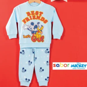 Pigiama Lungo Mickey Bimbo 12m-30m