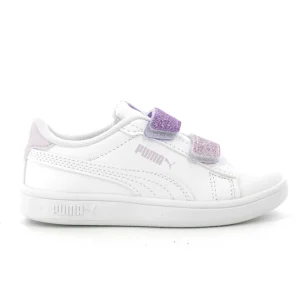 Puma Smash 3.0 L Glitter Velcro V Ps Scarpe Bimbe