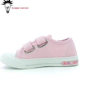 Scarpa Tela Bassa Con Luci Unicorno Bimba 25-33