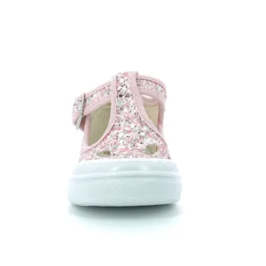 Sneakers Due Occhi Fibbia Glitter 19-23