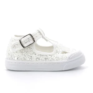 Sneakers Due Occhi Fibbia Glitter 19-23