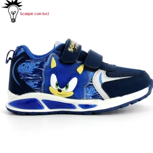 Sneakers Velcro Con Luci Sonic Bambino 25-33