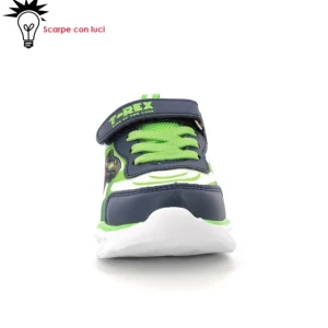 Sneakers Velcro Con Luci Dinosauro Bambino 25-33