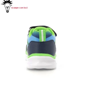Sneakers Velcro Con Luci Dinosauro Bambino 25-33