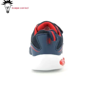 Sneakers Velcro Con Luci Spiderman Bambino 21-25