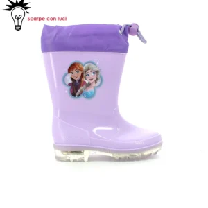 Stivaletti Pioggia Frozen Con Luci Bambina 24-32